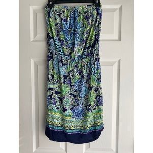 Lilly Pulitzer strapless cotton dress